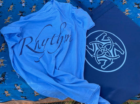 BHE Logo Tote Bag - Navy with Pale Sky Shimmer Ink