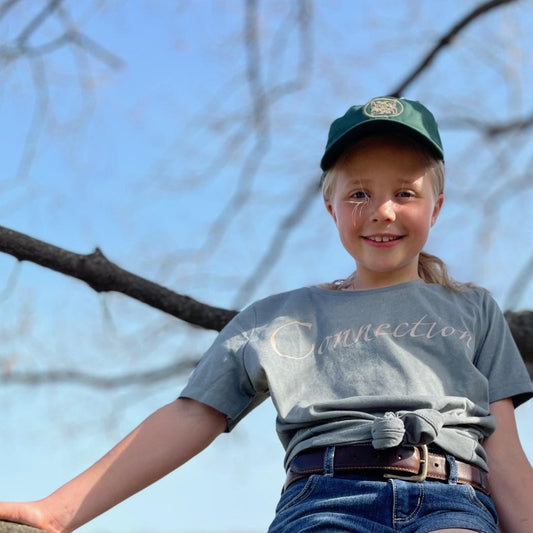 BHE Logo Cap - Forest Green with Gold Shimmer Thread