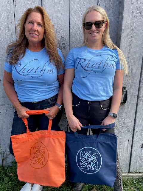 BHE Logo Tote Bag - Orange with Dark Copper Shimmer Ink