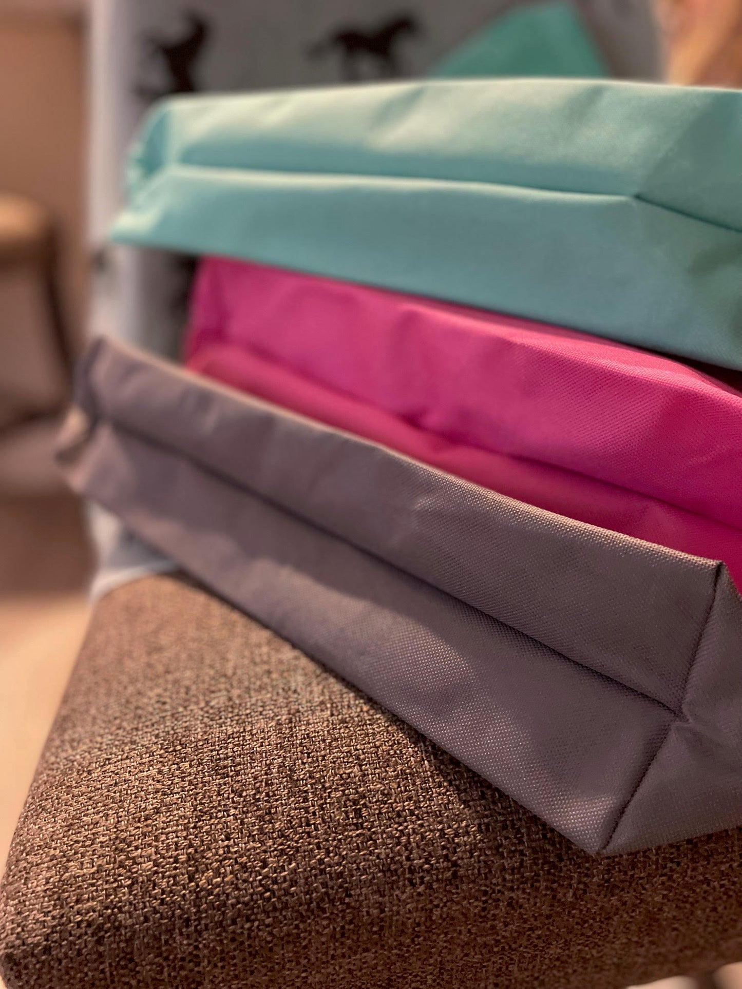 BHE Logo Tote Bag - Orange with Dark Copper Shimmer Ink