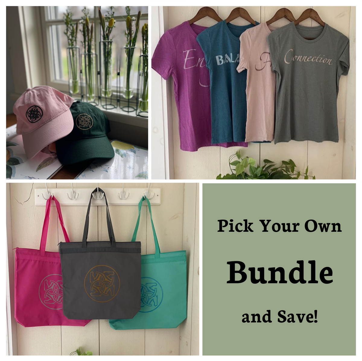Pick-Your-Bundle: Tee + Hat + Bag